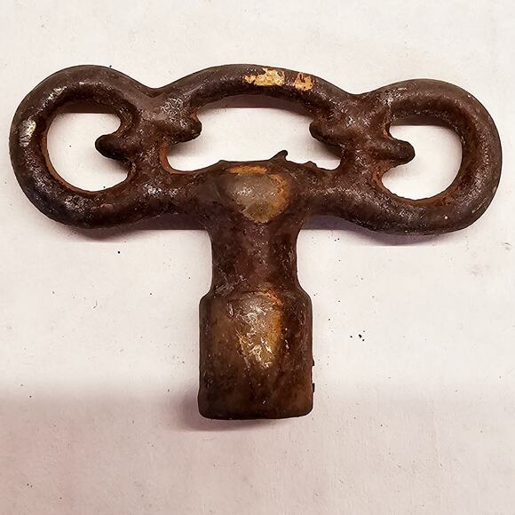 Ornate Vintage or Antique Furnace or Radiator Key 1/4" - Picture 3 of 5